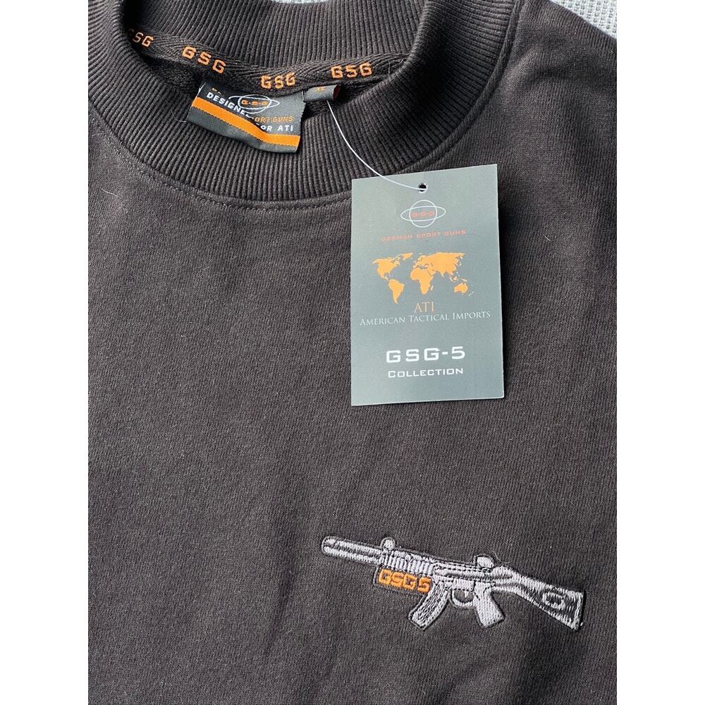black GSG 5 NWT tactical sweatshirt XL German Sport Guns Embroidered ATI
